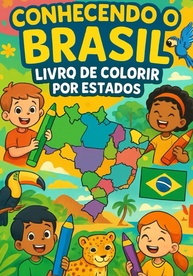 Livro de Colorir "Conhecendo o Brasil": Aventura Educativa para Crianças - imagem 1