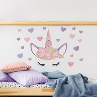 Adesivo de Parede Unicórnio com Glitter - Decoração Mágica para Quarto de Menina - imagem 5