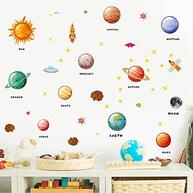 Planets Adesivo de Parede Espacial - Decoração Educativa para Quarto Infantil e Sala de Jogos - imagem 5