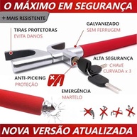 Trava de Volante Retrátil Anti-furto para Carros: Segurança e Praticidade - imagem 4