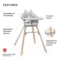 Cadeira de Alimentação Clikk Cinza Stokke - Segurança e Estilo para Bebês - imagem 5