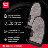 Luvas de Microfibra Griot's Garage: Limpeza Impecável e Sem Arranhões para Suas Rodas - imagem 4