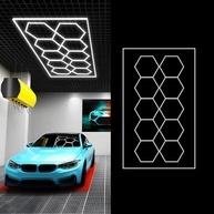 Luz de Colmeia LED Hexagonal 672W: Iluminação Premium para sua Barbearia, Gym ou Lavagem de Carro! - imagem 3