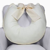 Almofada de Amamentação Confortável com Laço em Tecido Palha - Suporte Ergonômico para Mães - imagem 1
