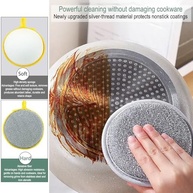 6 Esponjas Dupla Face para Limpeza de Cozinha - Nylon e Filamento Resistente - imagem 3
