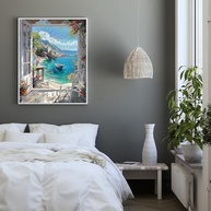 Ausanrl Kits de Pintura por Números para Adultos - Tela Paisagem Relaxante com Tintas Acrílicas Premium - imagem 3