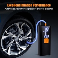Compressor de ar portátil para inflador de pneu, bomba de ar elétrica sem fio 150PSI para carro, motocicleta, pneus de bicicleta, basquete e bolas esportivas, com luz LED, medidor de pressão digital - imagem 3