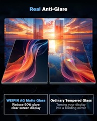 Protetor de Tela WEIPIN Matte Anti-Glare para Chevy Suburban 2025-2026 (17.7" + 11") - Proteção Premium e Visão Clara - imagem 4
