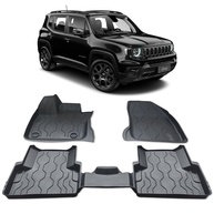 Kit 5 Tapetes de Borracha com Bordas Elevadas para Jeep Renegade (2015-2024) - Proteção Total! - imagem 1