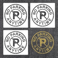 Estênceis Reutilizáveis para Sinalização de Estacionamento - 3 Unidades Flexíveis em Plástico Resistente - imagem 1