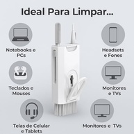 Kit de Limpeza 8 em 1 para Eletrônicos | Limpa Teclados, Tela e Gadgets com Segurança - imagem 5
