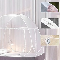 Mosquiteiro Tenda Branco para Cama de Casal - Dobrável, Prático e Portátil - imagem 2