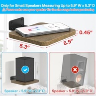 Prateleira Universal Aiweiwa para Caixas de Som Traseiras - Suporte de Parede Ajustável para Samsung, Sony, JBL e Mais - imagem 3