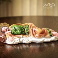 São José Dormindo em Resina - Imagem Sagrada 20cm para Decoração e Oração - imagem 5