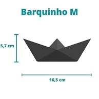 Estatueta Barquinho Origami M em Azul Claro - Arte 3D Moderna para Decoração - imagem 3