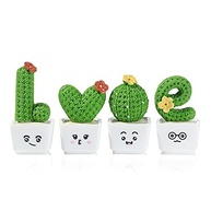 Miniaturas de Cactos em Resina para Decoração - Estatuetas de Jardim de Fadas e Mini Paisagens - imagem 2