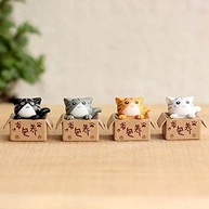 Gatinho Fofo em Resina - Estatueta Decorativa para Carro e Ambientes (Branca) - imagem 3