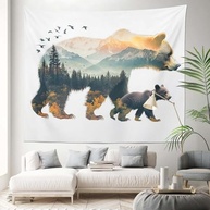 Urso para Tapeçaria Decorativa - Decore Paredes com Estilo e Charme | 130 x 150 cm - imagem 5