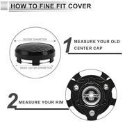 Kit 4 Tampas Centro Roda ACROPIX 6.1cm/6.6cm - Design Esportivo e Durabilidade para Seu Carro - imagem 5