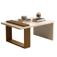 Mesa de Centro Retrô Moderna em Madeira Pérola/Nature - Design Elegante para Salas Atuais - imagem 4