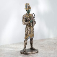 Estátua de Osiris em Bronze - Réplica Egípcia Detalhada para Decoração e Coleção - imagem 3