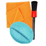 Kit Essencial Karbox: Pincel Detalhamento, Aplicador e Toalha Microfibra 40x60cm para Carro Perfeito - imagem 2