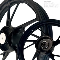 Par de Rodas de Alumínio Freio a Disco para Honda CG 150/160 Fan, Titan ESD/EX (2014+) - imagem 3