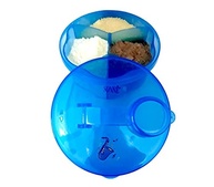 Porta Leite em Pó com 3 Divisórias - Prático, Seguro e Ideal para Viagens | Azul - imagem 4