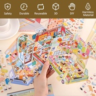 Adesivos 3D Miniatura para Meninas: 4 Conjuntos Criativos DIY para Decorar! - imagem 5