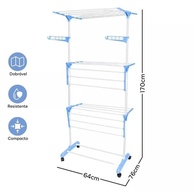 para-dobravel-chao-rodinhas-rapida-secagem-ideal-varal-3-e-andares-de-a-organizacao-regulavel-com-a