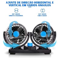 Ventilador Automotivo Duplo 12V Potente e Silencioso - Ideal para Conforto no Trânsito - imagem 4