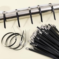 Abraçadeiras Metálicas Pretas 20cm: Organização Robusta e Durável para Casa e Trabalho - imagem 5