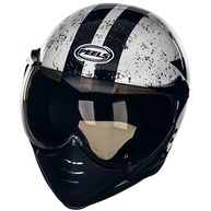 Capacete Aberto Peels F-21 Old Tank Branco/Preto - Estilo e Segurança para Sua Moto - imagem 3