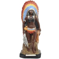 Imagem Cabocla Jurema Caçadora 20cm - Escultura em Gesso para Umbanda e Candomblé - imagem 2