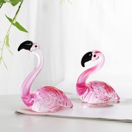 Flamingos de Cristal Rosa - Decoração Elegante e Simbólica para Casa e Presentes - imagem 1
