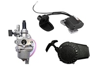 Kit Completo: Carburador, Bobina e Partida Preta para Mini Moto 49cc 2 Tempos - imagem 2