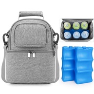 Bolsa Térmica Dupla para Leite Materno com Bolsas de Gelo - Armazenamento Seguro e Prático - imagem 1