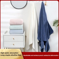 Toalha de Banho Premium Coral Veludo 71x132cm - Microfibra Ultra Absorvente para Banho, Fitness e Yoga - imagem 4