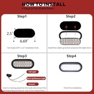 Luzes Traseiras LED NEW SUN 15cm: Segurança e Estilo para seu Caminhão e Trailer - imagem 5