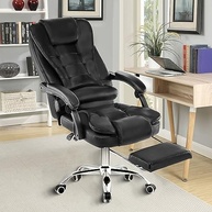 Cadeira de Escritório Presidente Ergonômica com Apoio para Pés e Encosto Ajustável - Conforto Premium para Home Office - imagem 2