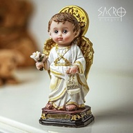 São Gabriel Arcanjo Baby 12cm em Resina - Imagem Sagrada para Decoração e Oração - imagem 4