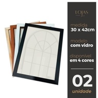 Kit 2 Quadros A3 com Vidro - Moldura Preta 30x42cm para Diplomas e Certificados - imagem 4