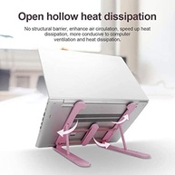 Base Suporte Portátil Dobrável para Notebook Regulável Rosa - Design Ergonômico e Prático - imagem 5