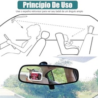 Espelho Retrovisor Carro para Banco Traseiro: Visão Ampla, Estável e Inquebrável (19x29cm) - imagem 5