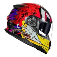 Capacete Norisk FF302 Loko Branco Vermelho e Amarelo - Segurança e Estilo para Sua Pilotagem - imagem 3