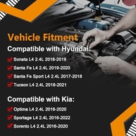 Conjunto 4 Injetores de Combustível FJ1438 para Hyundai e Kia 2.4L L4 - Desempenho e Durabilidade Garantidos - imagem 3