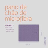 Pano de Microfibra para Chão com Furo - Lavanda | Alta Absorção e Limpeza Eletrostática - imagem 5