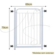 Cerca Grade para Porta e Portão com Pressão - Segurança para Pets e Crianças | 70 a 99 cm - imagem 3