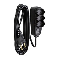 Extensão Elétrica Preta 1,3m 2P 10A 0,75mm² - Segurança e Praticidade para Seu Dia a Dia - imagem 1