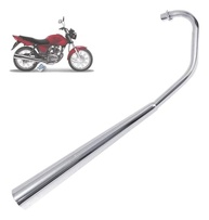 Escapamento Cromado Pro Tork para Fan 125 2009: Estilo e Durabilidade Original (Sem Catalisador) - imagem 2